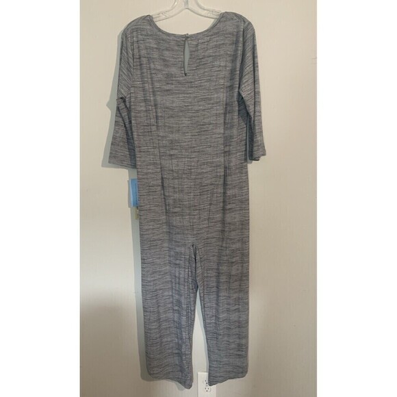 NWT Woman's Original Muk Luks One Piece Romper  Size Med Gray Cloud Knit - Picture 2 of 9